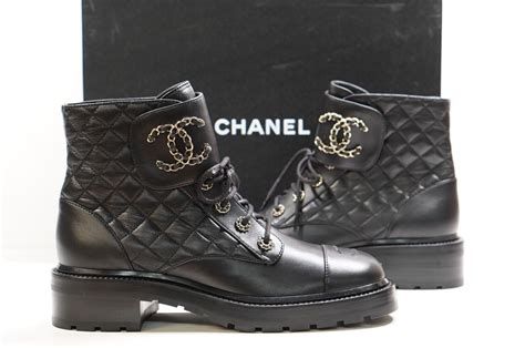 chanel quilted boots replica|chanel combat boots 2021.